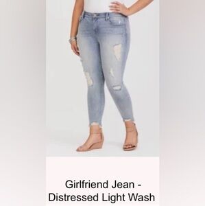 Torrid size 16 regular distressed ripped jeans